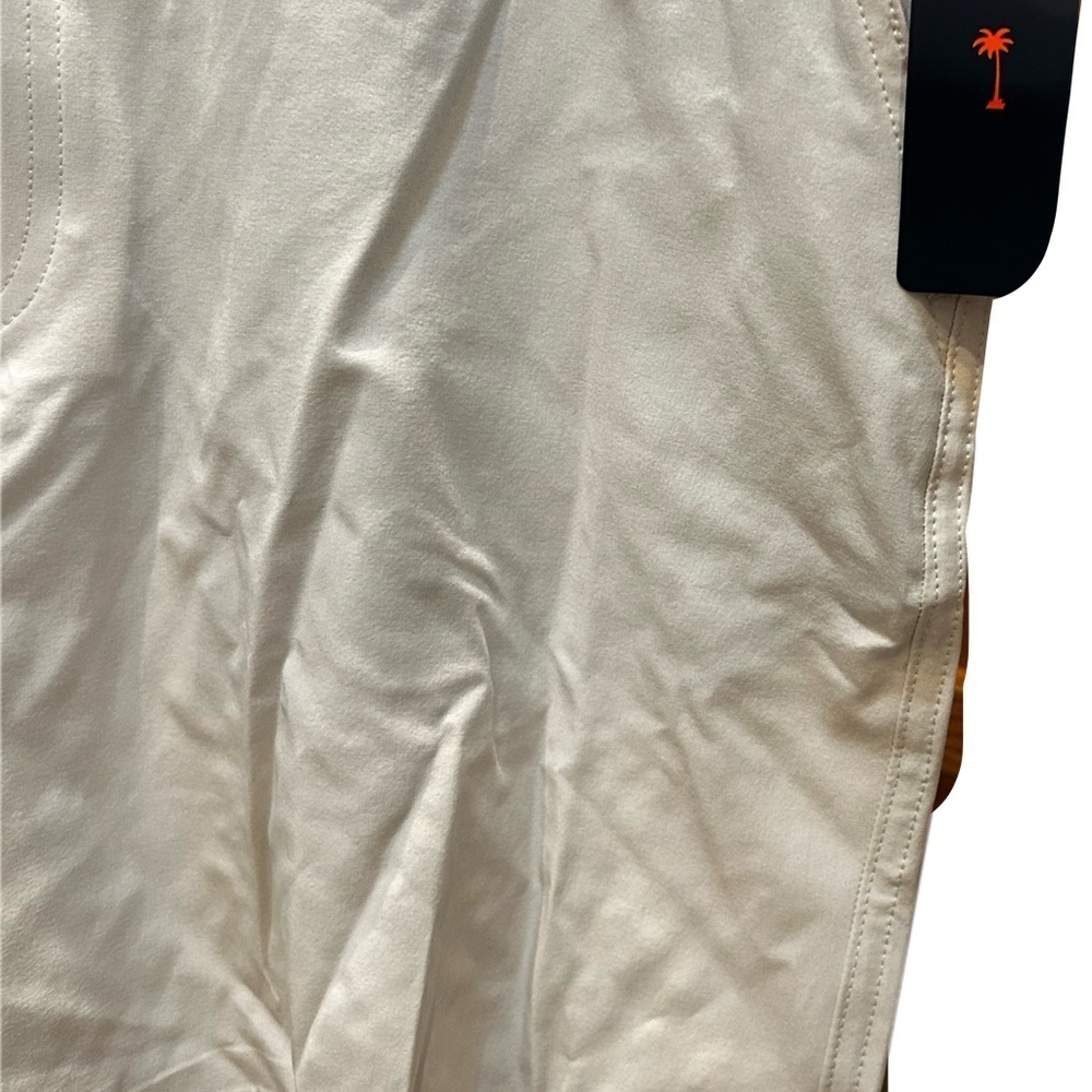 Margaritaville Men's Light Cream Flat Front Shorts - Picture 2 of 6